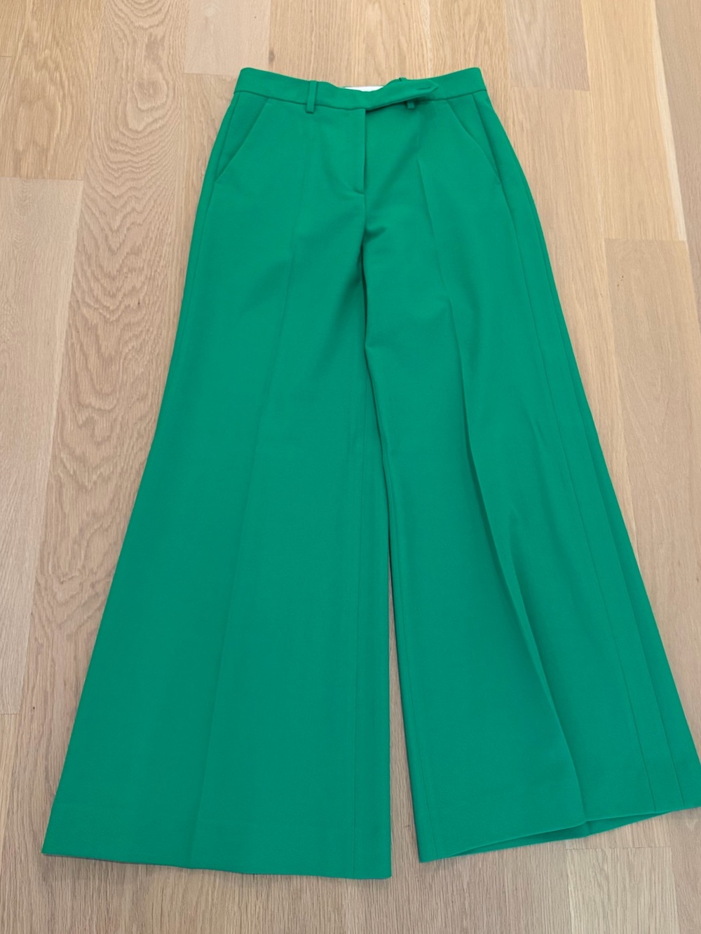 ME+EM Emerald Green Wide-Leg Trousers size US 6